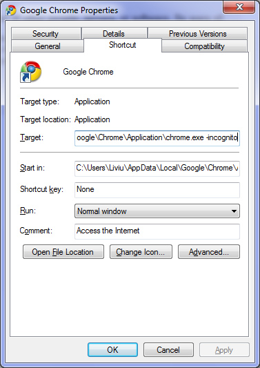 Google Chrome - Incognito Google Chrome - Incognito