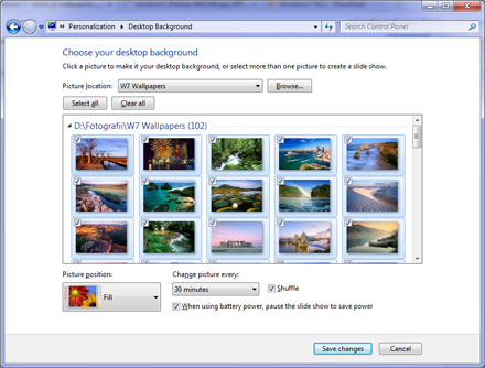 Windows 7 themes