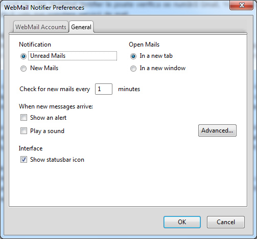 WebMail Notifier 