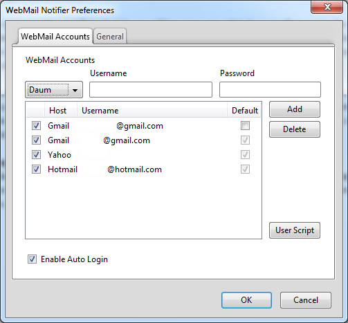 WebMail Notifier 