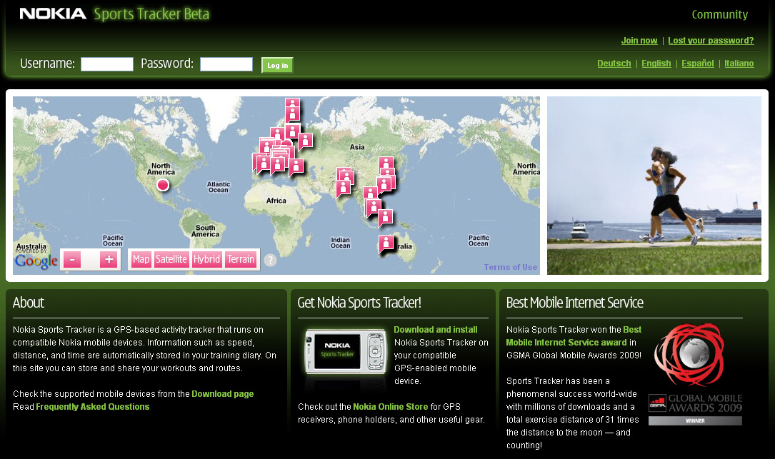 Nokia Sports Tracker