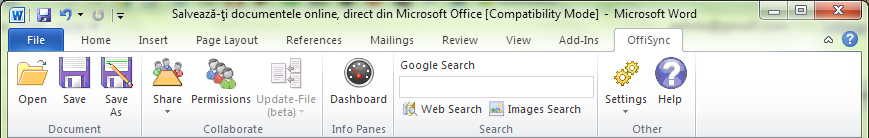 Ribbon-ul Officync