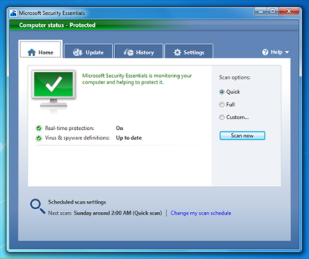 Microsoft Security Essentials Microsoft Security Essentials