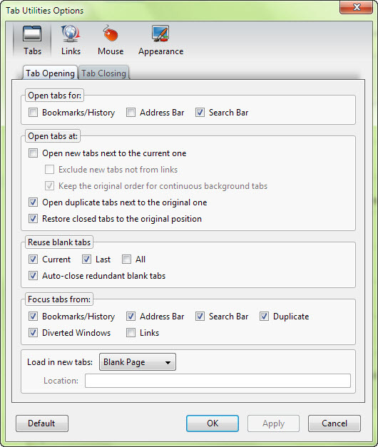 Tab Utilities