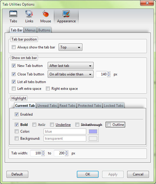 Tab Utilities