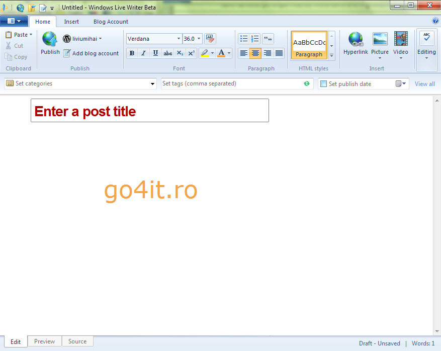 Windows Live Writer