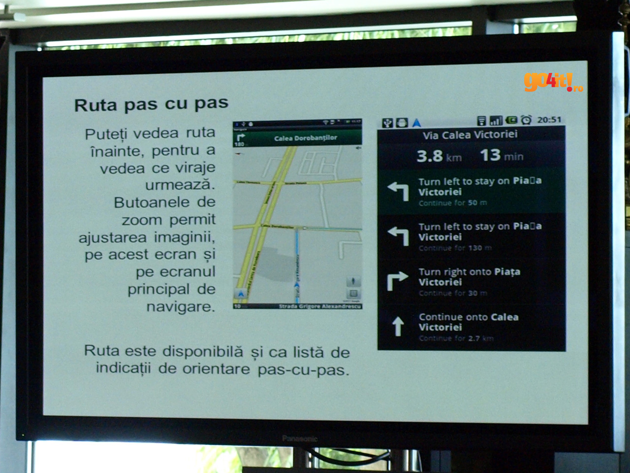 Navigare cu harti Google
