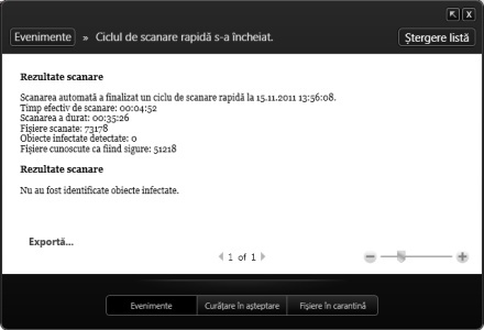 Antivirus Free Edition - o scanare rapidă