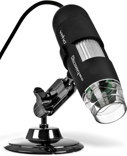 Microscop pe USB cu senzor de 2 MP şi care măreşte de 200 de ori