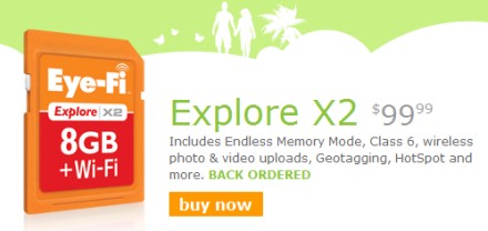 Eye-Fi Explore X2 - acolo încap 8 GB şi o placă de reţea wireless Eye-Fi Explore X2 - acolo încap 8 GB şi o placă de reţea wireless