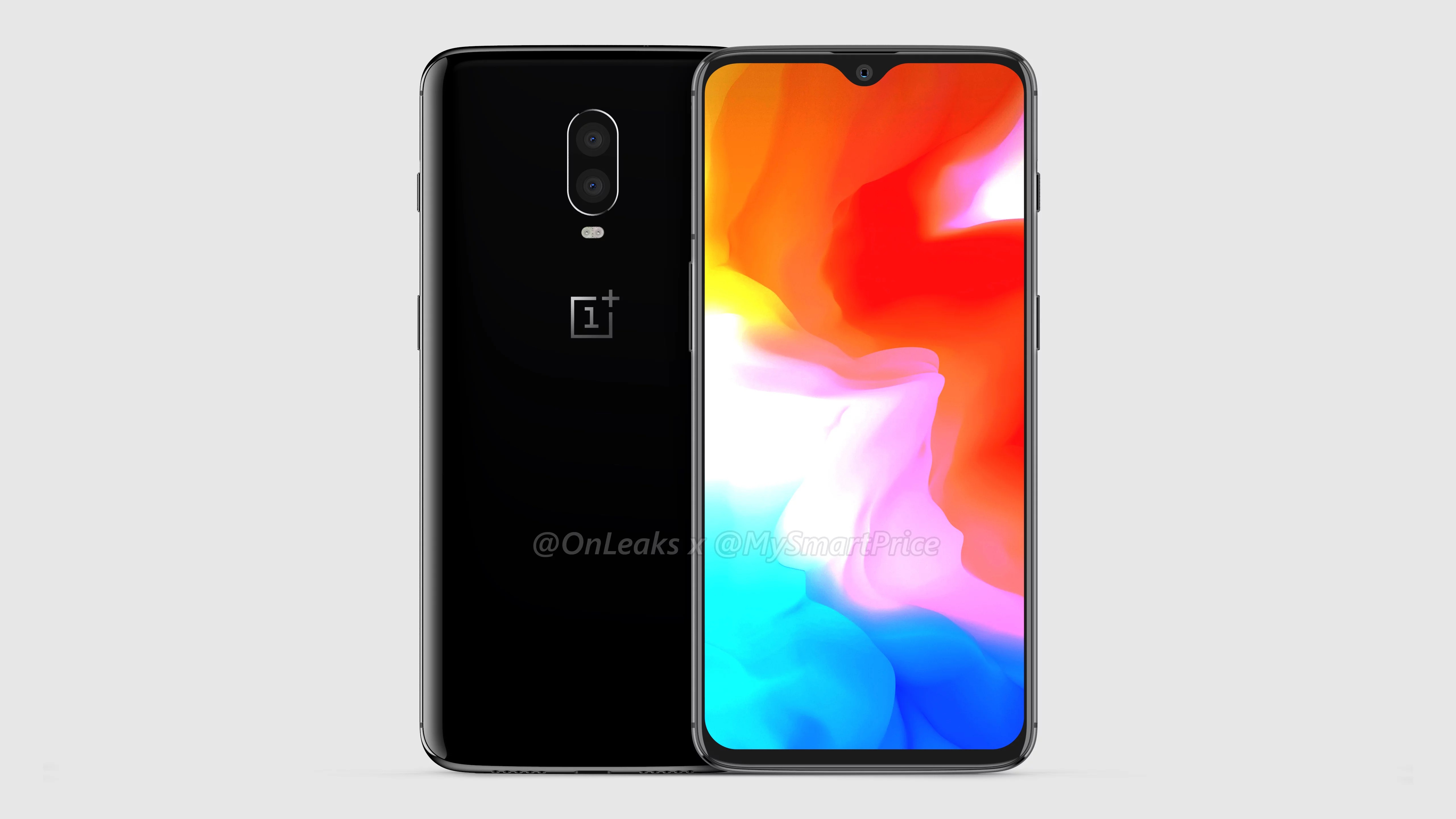 OnePlus 6T 3D render