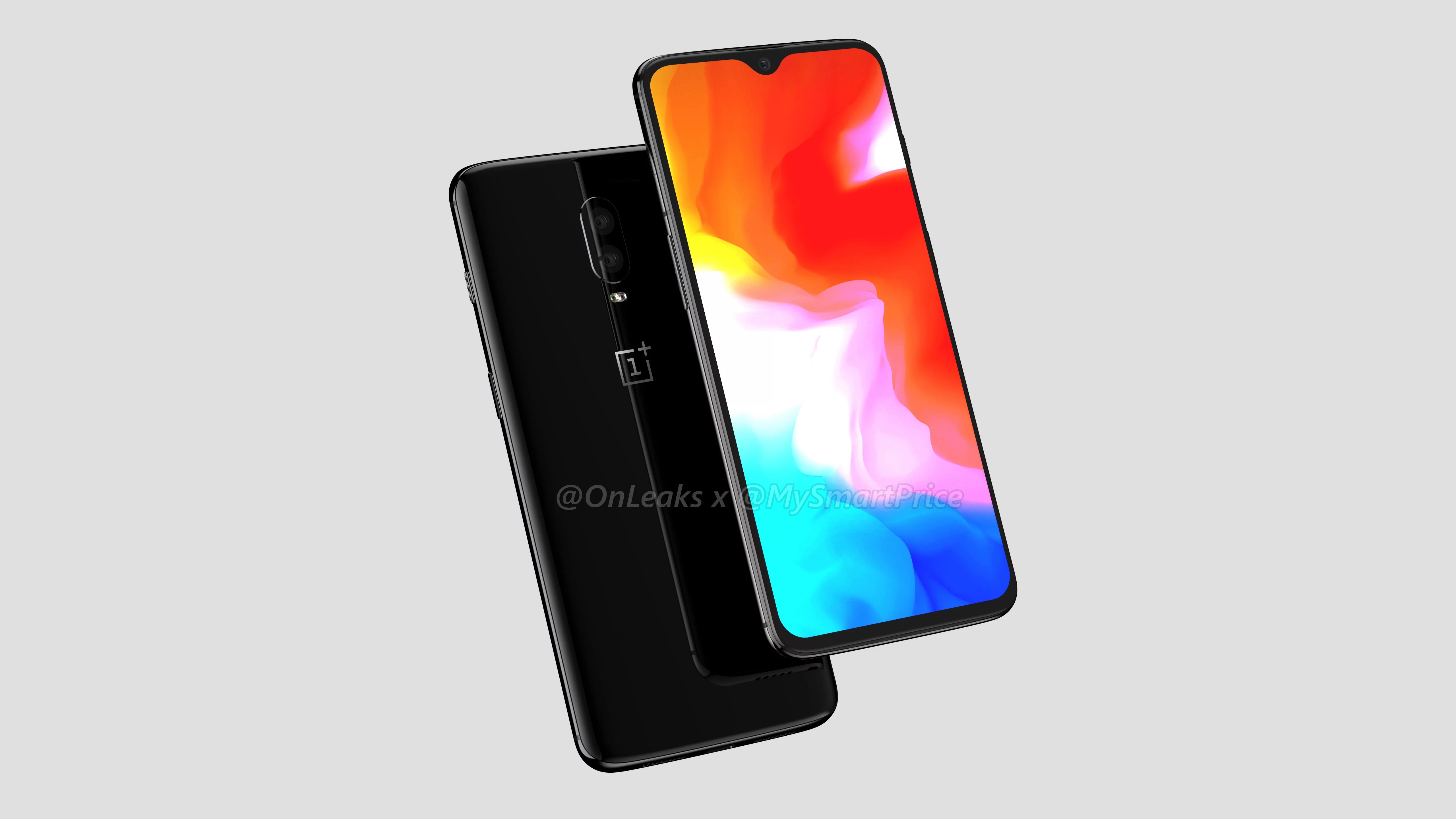 OnePlus 6T 3D render