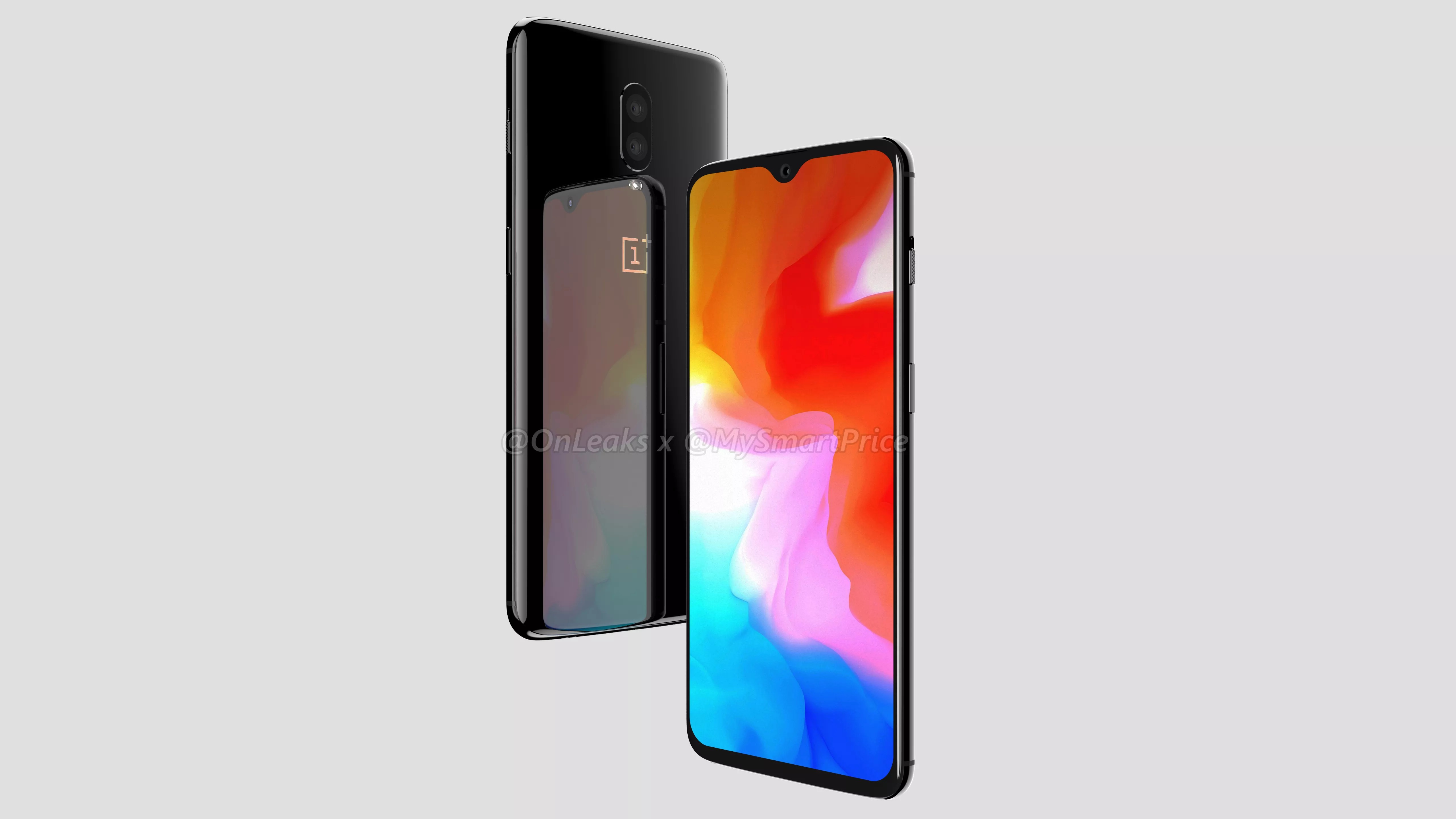 OnePlus 6T 3D render