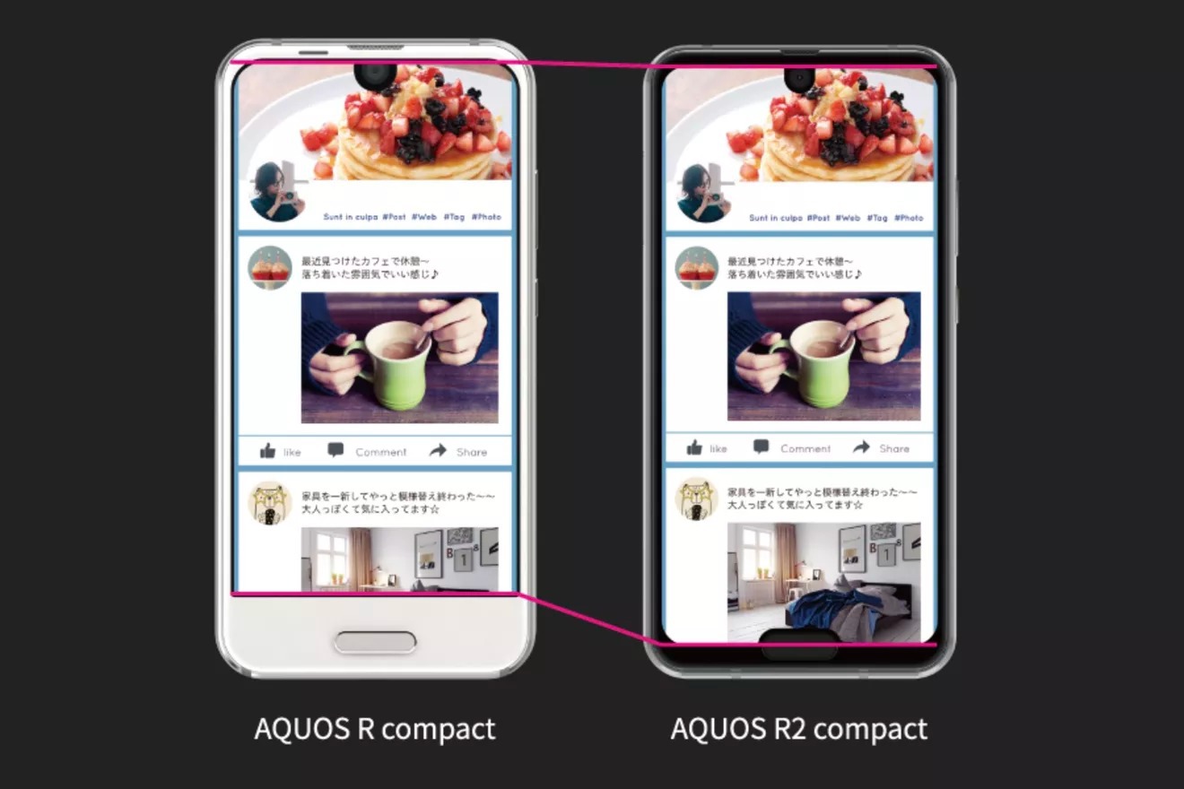 Sharp AQUOS R2 Compact
