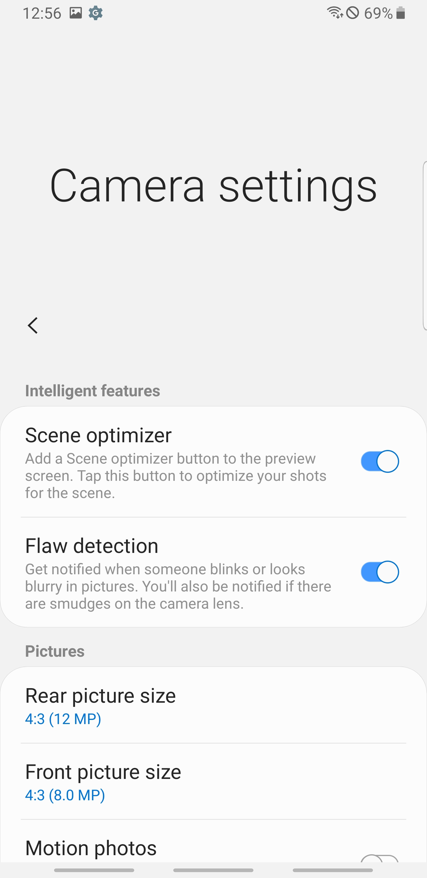Samsung One UI screenshots