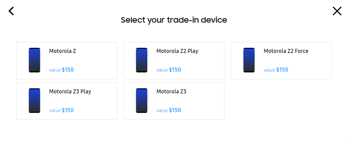 Galaxy S10 trade-in