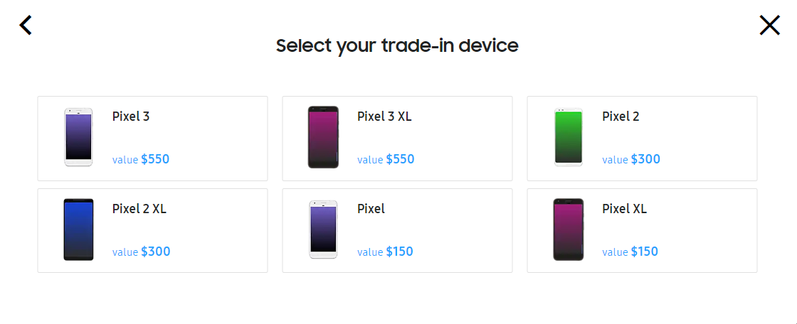 Galaxy S10 trade-in