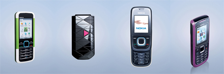 Nokia 5000, Nokia 7070 Prism, Nokia 2680 Slide, Nokia 1680 Classic