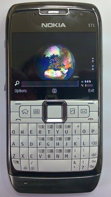 Nokia E71 alb este un sample funcţional Nokia E71 alb este un sample funcţional