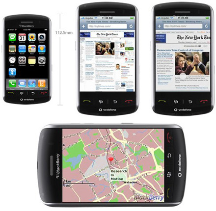 BlackBerry Storm iPhone