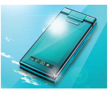 Telefonul Sharp care se încarcă de la soare Telefonul Sharp care se încarcă de la soare