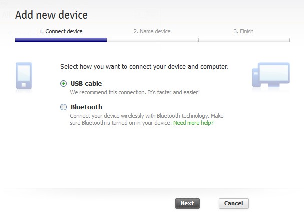 sincronizare nokia outlook