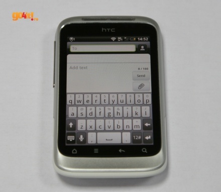 HTC Wildfire S - tastatura virtuală a telefonului