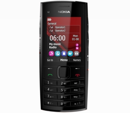 Nokia X2-02 - cu butoane pentru controlul muzicii