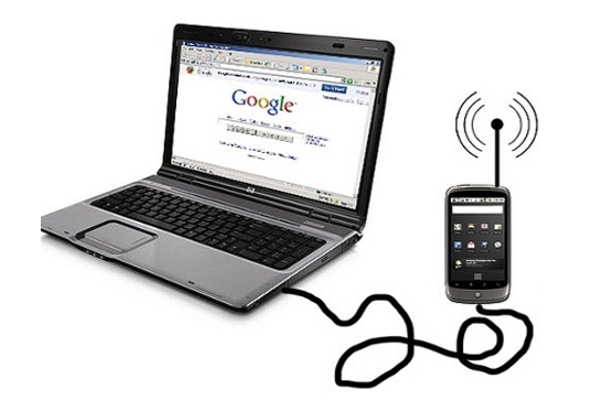USB tethering