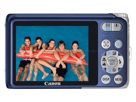 Canon A3100 IS - ecranul şi butoanele alăturate Canon A3100 IS - ecranul şi butoanele alăturate