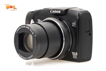Canon SX120 IS cu obiectiv 10x, stabilizat optic