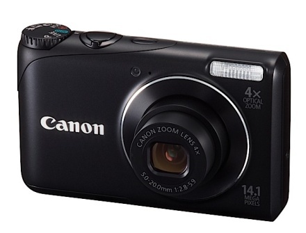 Canon PowerShot A2200 are un corp compact şi relativ subţire Canon PowerShot A2200 are un corp compact şi relativ subţire