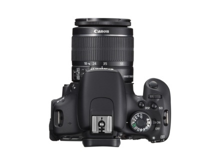 Canon 600D - dispunerea butoanelor superioare