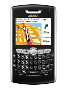 BlackBerry cu soft Garmin