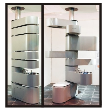 Vertebrae Bathroom – baia verticală pentru avioane