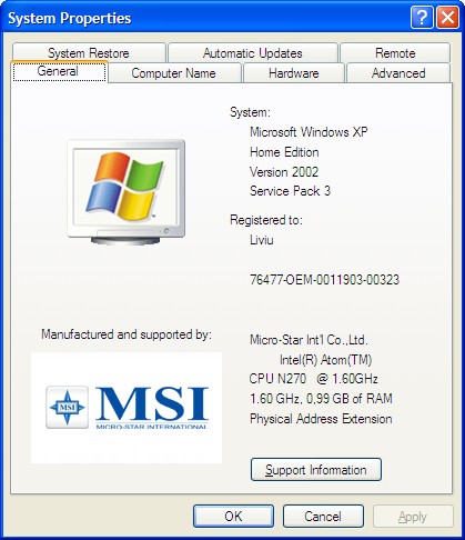 MSI Wind MSI Wind