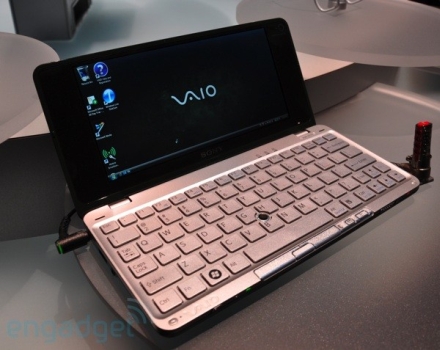 Sony VAIO P la CES 2009 Sony VAIO P la CES 2009