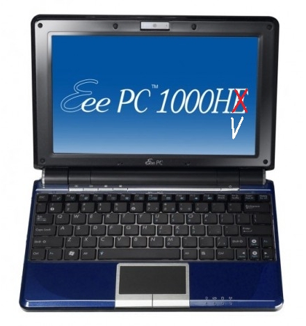Asus Eee PC 1000HV, cu placa video separată AMD HD 3450 Asus Eee PC 1000HV, cu placa video separată AMD HD 3450