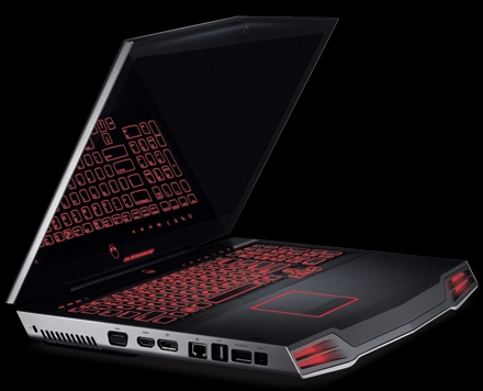 Alienware M17x cu două plăci video de top în SLI Alienware M17x cu două plăci video de top în SLI