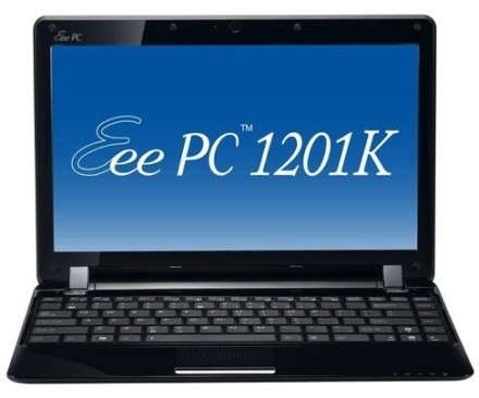Asus Eee PC 1201K cu componente scoase de la naftalină