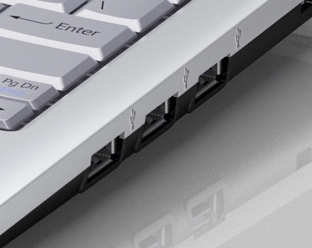 Sony VAIO M - toate porturile USB pe o singură latură
