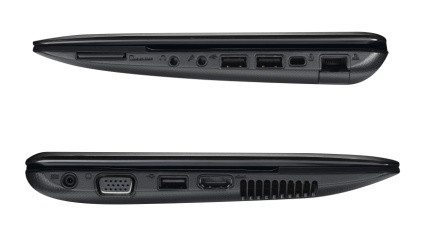 Asus 1015B - conectorii