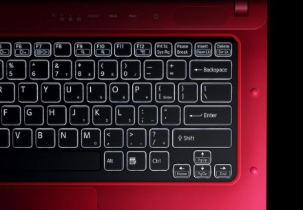 Sony VAIO CA - tastatura iluminată