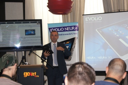 Tableta Evolio Neura, prezentată de domnul Liviu Nistoran