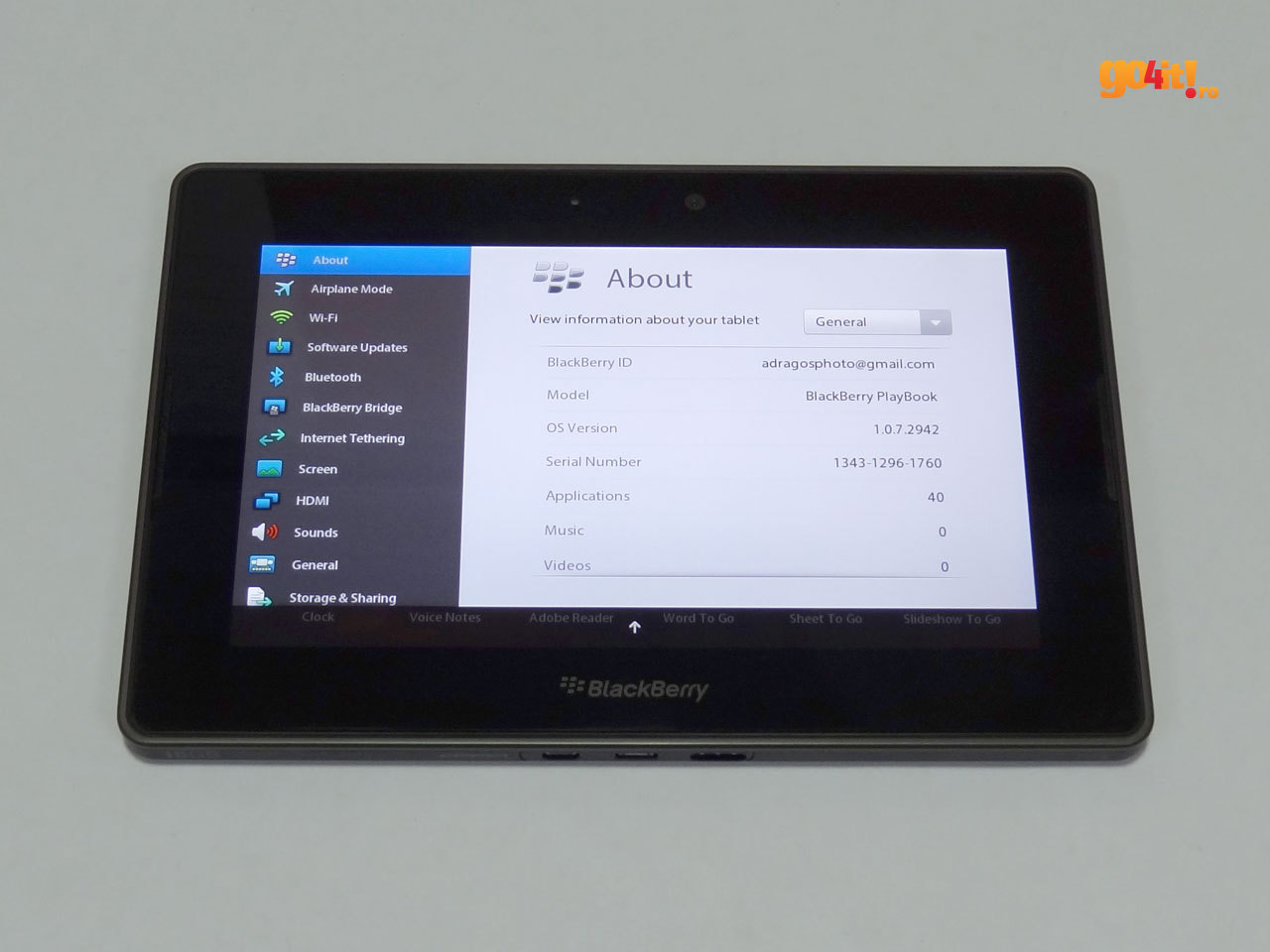 BlackBerry PlayBook