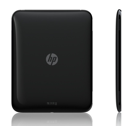 HP TouchPad - carcasa lucioasă din plastic negru