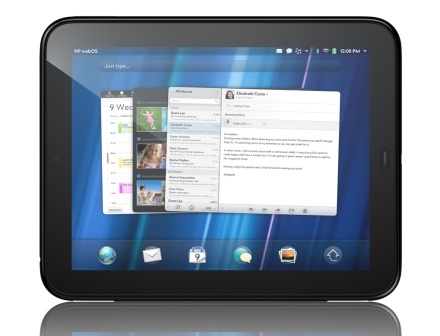 HP TouchPad - aplicaţiile, vizibile sub formă de carduri