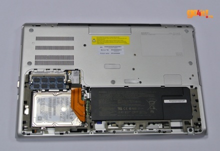 Sony VAIO SE - componentele ce pot fi schimbate
