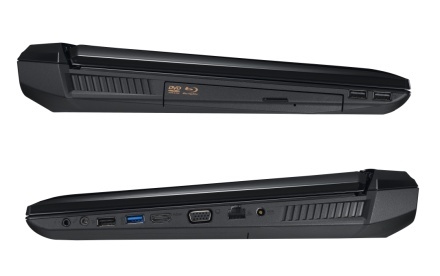 Asus VX7 Lamborghini - conectorii
