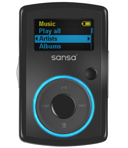 SanDisk Sansa Clip – vedere frontală